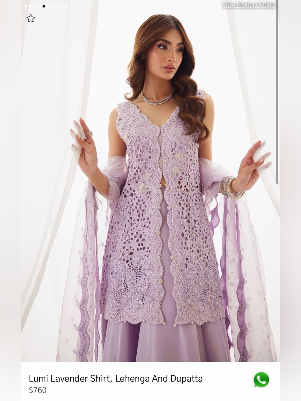 Farah Talib Aziz ML
Lumi Lavender Shirt, Lehenga And Dupatta